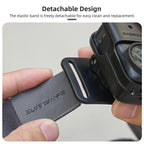 For DJI Osmo Nano Sunnylife 360 Rotation Vertical-Horizontal Head Strap with Adapter Adjustable Head Lanyard Braided Safe Rope