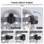 For DJI Osmo Nano Sunnylife 360 Rotation Vertical-Horizontal Head Strap with Adapter Adjustable Head Lanyard Braided Safe Rope