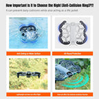 For DJI Neo 2 STARTRC Light Anti-Sink Floating Propeller Guard Bumper, For DJI Neo 2 (Black), For DJI Neo 2 (Orange)