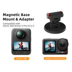 Sunnylife Quick-Release Magnetic Base Mount 1/4 180 Tilt Adjustable Tabletop Base Bracket For DJI Osmo 360 / Action 5 Pro / 4 / 3 / 2, DZ-140 For DJI Osmo 360 / Action 5 Pro