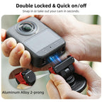 Sunnylife Quick-Release Magnetic Base Mount 1/4 180 Tilt Adjustable Tabletop Base Bracket For DJI Osmo 360 / Action 5 Pro / 4 / 3 / 2, DZ-140 For DJI Osmo 360 / Action 5 Pro