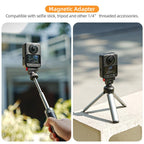 Sunnylife Quick-Release Magnetic Base Mount 1/4 180 Tilt Adjustable Tabletop Base Bracket For DJI Osmo 360 / Action 5 Pro / 4 / 3 / 2, DZ-140 For DJI Osmo 360 / Action 5 Pro