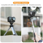 Sunnylife Quick-Release Dual-Direction Magnetic Base Mount 1/4 180 Tilt Adjustable Tabletop Base Bracket For DJI Osmo Nano / Action 6, DZ-141 For DJI Osmo Nano / Action 6