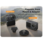 Sunnylife Quick-Release Dual-Direction Magnetic Base Mount 1/4 180 Tilt Adjustable Tabletop Base Bracket For DJI Osmo Nano / Action 6, DZ-141 For DJI Osmo Nano / Action 6