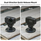 Sunnylife Quick-Release Dual-Direction Magnetic Base Mount 1/4 180 Tilt Adjustable Tabletop Base Bracket For DJI Osmo Nano / Action 6, DZ-141 For DJI Osmo Nano / Action 6