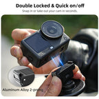 Sunnylife Quick-Release Dual-Direction Magnetic Base Mount 1/4 180 Tilt Adjustable Tabletop Base Bracket For DJI Osmo Nano / Action 6, DZ-141 For DJI Osmo Nano / Action 6