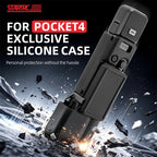 For DJI Osmo Pocket 4 STARTRC 2 in 1 Body Gimbal Lens Silicone Case