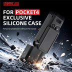 For DJI Osmo Pocket 4 STARTRC 2 in 1 Body Gimbal Lens Silicone Case