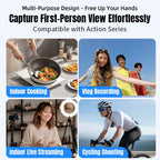 STARTRC Action Camera Magnetic Neck Mount Holder Vlog POV Neck Strap