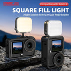 For DJI Osmo Pocket 3 STARTRC Cat Ears Magnetic Three Colors LED Fill Light with Fixed Clamp, For DJI Osmo Action 6 / 5 Pro / 4 / 3
