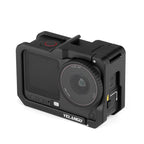 For DJI Osmo Action 6 YELANGU Metal Camera Cage Frame with Cold Shoe, For DJI Osmo Action 6 Cage