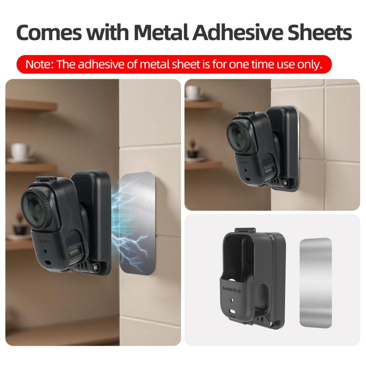 For DJI Osmo Nano Sunnylife Magnetic Mount 360 Degreee Rotation Angles Adjustable Tabletop Base Bracket, ON-DZ063 Magnetic Mount