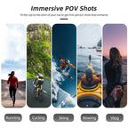 For DJI Osmo Nano Sunnylife Baseball Hat Clip Mount Baseball Cap Clamp Quick Release Mount Camera POV Vlog Holder, ON-J064 Cap Clamp