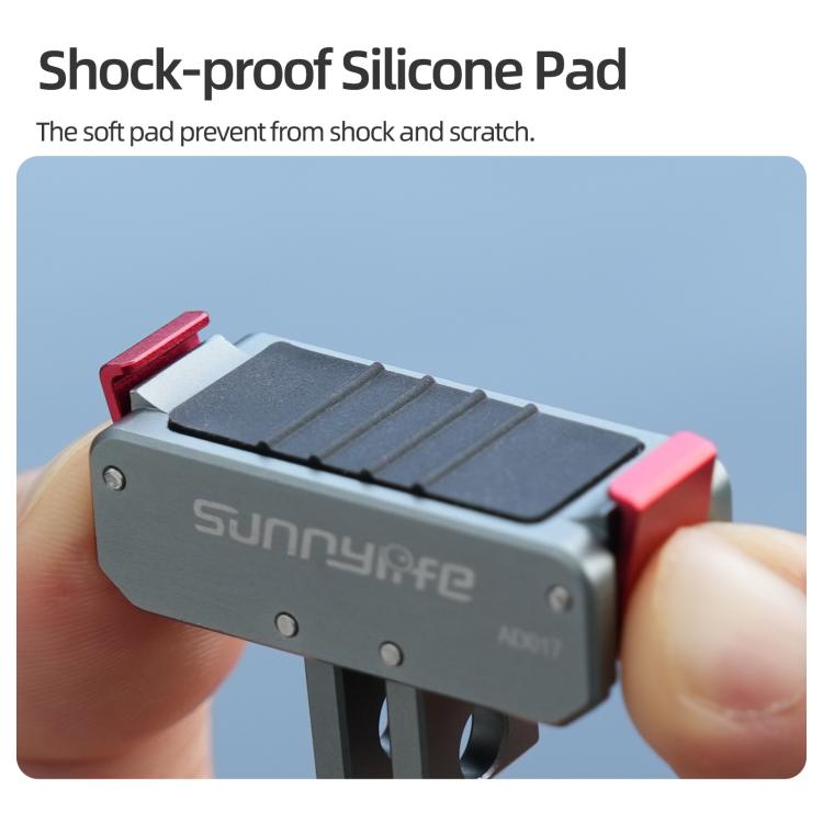Sunnylife Metal Magnetic Quick Release Adapter Mount Foldable Cam Stand 1/4 Adapter For DJI Osmo Nano / Osmo 360 / Action 5 Pro / 4 / 3, AD017 For DJI Osmo Nano / Osmo 360