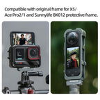 Sunnylife Metal Magnetic Quick Release Adapter Mount Action Camera Foldable Cam Stand 1/4 Adapter for Insta360 X5 / Ace / Ace Pro 2 / 1, AD020 For Insta360 X5 / Ace / Ace Pro 2 / 1