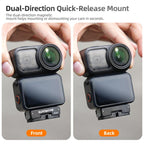 For DJI Osmo 360 Sunnylife Dual-Direction Magnetic Mount Quick-Release 1/4 Screw Foldable 2-prong Design Adapter Mount, AD107 For DJI Osmo 360