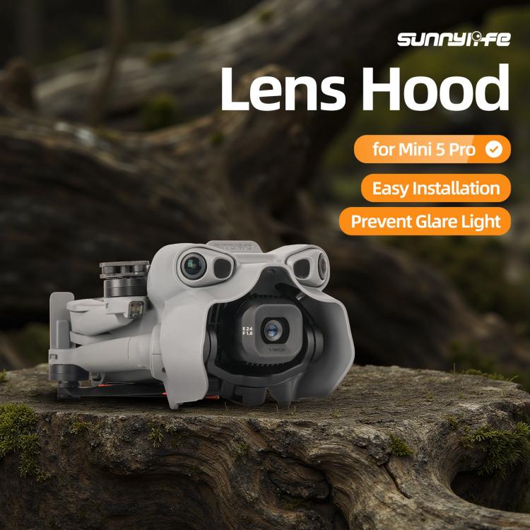 For DJI Mini 5 Pro Sunnylife Lens Hood Anti-glare Lens Cover Sunhood Gimbal Protective Cap, For DJI Mini 5 Pro