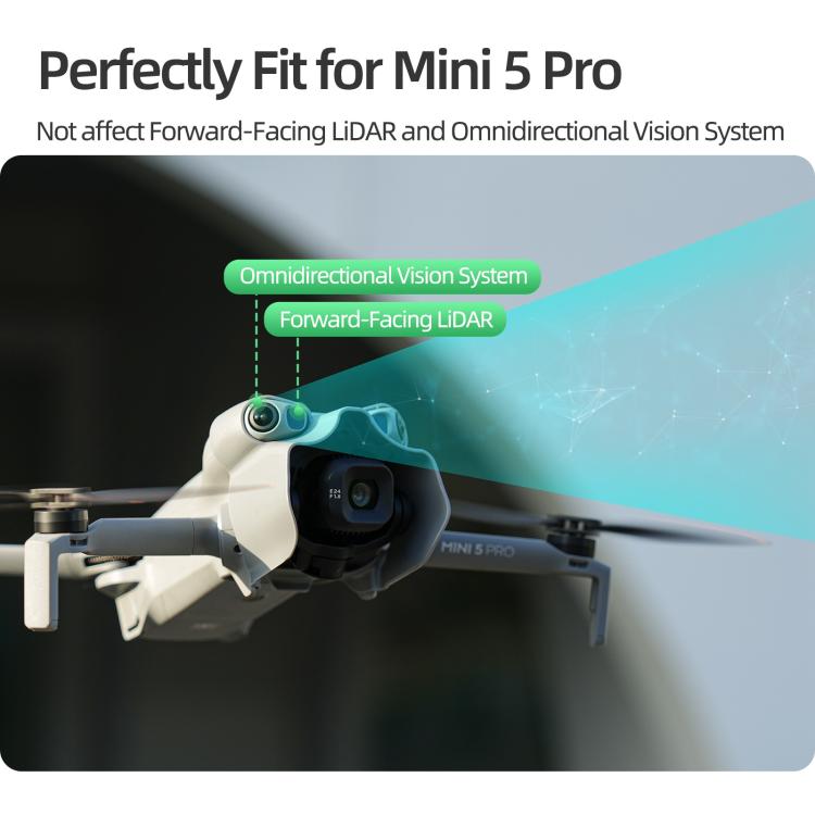 For DJI Mini 5 Pro Sunnylife Lens Hood Anti-glare Lens Cover Sunhood Gimbal Protective Cap, For DJI Mini 5 Pro