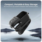 For DJI Osmo Nano Sunnylife Backpack Clip Action Camera Clamp 360 Rotation Vertical-Horizontal Mount 90 Tilt Upgraded Backpack Clip