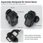 For DJI Osmo Nano Sunnylife Backpack Clip Action Camera Clamp 360 Rotation Vertical-Horizontal Mount 90 Tilt Upgraded Backpack Clip