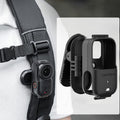For DJI Osmo Nano Sunnylife Backpack Clip Action Camera Clamp 360 Rotation Vertical-Horizontal Mount 90 Tilt Upgraded Backpack Clip
