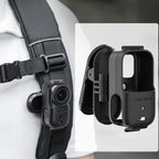 For DJI Osmo Nano Sunnylife Backpack Clip Action Camera Clamp 360 Rotation Vertical-Horizontal Mount 90 Tilt Upgraded Backpack Clip