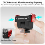 For DJI Osmo Pocket 4 / 3 Sunnylife Quick Release Adapter Mount 1/4 inch Interface 180 Degree Tilt Selfie Stick Adapter Stand, AD159 For DJI Osmo Pocket 4 / 3