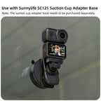 Sunnylife Magnetic Quick-Release Backpack Clip Adjustable Action Camera Clamp Vertical-Horizontal Mount for DJI Osmo Nano / Action 6, MJ-172 For DJI Osmo Nano / Action 6