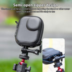 For DJI Osmo Nano Half-open Mini Body PU Storage Bag, For DJI Osmo Nano Black, For DJI Osmo Nano Grey