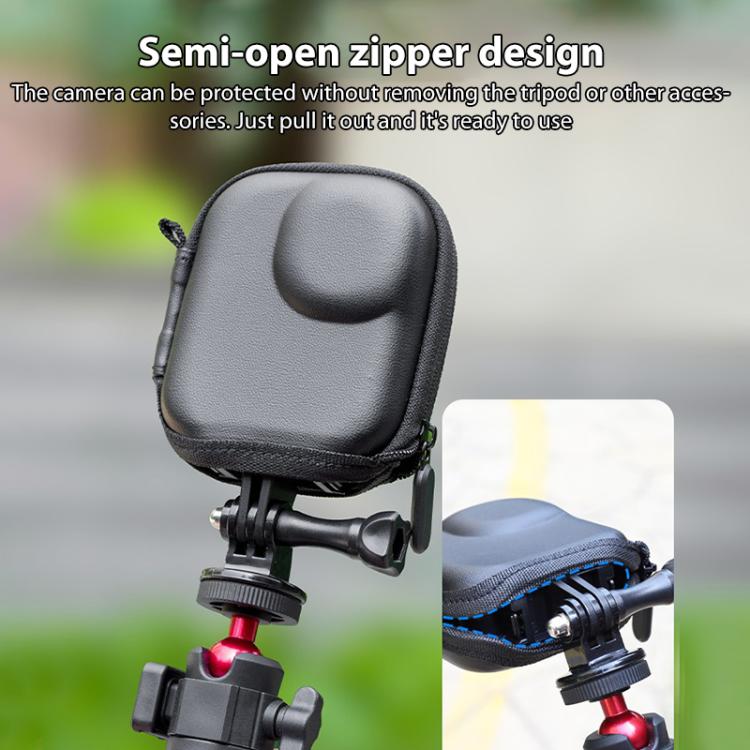 For DJI Osmo Nano Half-open Mini Body PU Storage Bag, For DJI Osmo Nano Black, For DJI Osmo Nano Grey