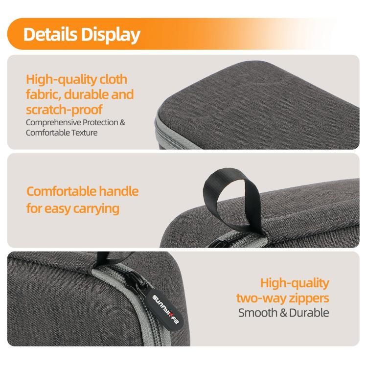 For DJI Osmo 360 Sunnylife Standard Travel Hard Storage Box Expansion Handbag, OS-B030