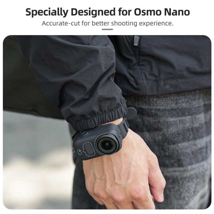 For DJI Osmo Nano Sunnylife Wristband Expansion Band Silicone Protective Cover Backpack Bicycle Strap Cat Collar, For DJI Osmo Nano Body Cover