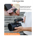 For DJI OSMO Pocket 3 Sunnylife Quick Release Adapter Mount Frame Two-Way Adapter Expansion Selfie Stick Tripod Adapter