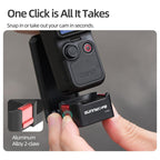 For DJI Osmo Pocket 4P Sunnylife Quick-Release Magnetic Mount Tabletop Base Bracket Angles Adjustable Stand, OP4-ZJ229