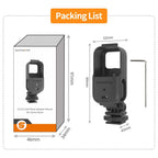 For DJI Osmo Nano 360 Rotation Adjustable Cold Shoe Vertical-Horizontal Adapter Mount Protective Frame Mounting Brackets Housing Cover, For DJI Osmo Nano