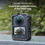 For DJI Osmo 360 PC Plastic Cage Frame with Cold Shoe, For DJI Osmo 360