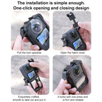 For DJI Osmo 360 PC Plastic Cage Frame with Cold Shoe, For DJI Osmo 360