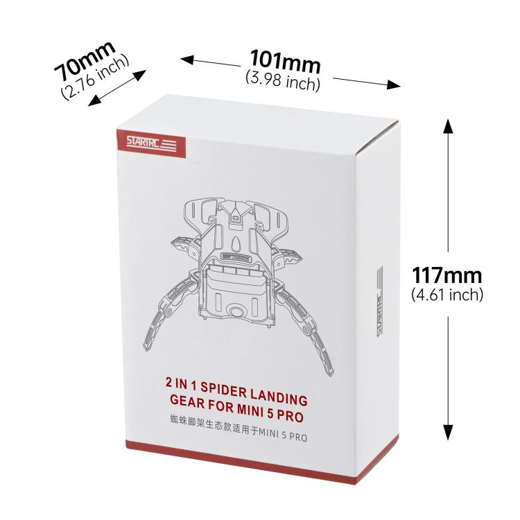 For DJI Mini 5 Pro STARTRC Spider-Leg Heightened Landing Gear Training Rack, Eco-Compatible, For DJI Mini 5 Pro
