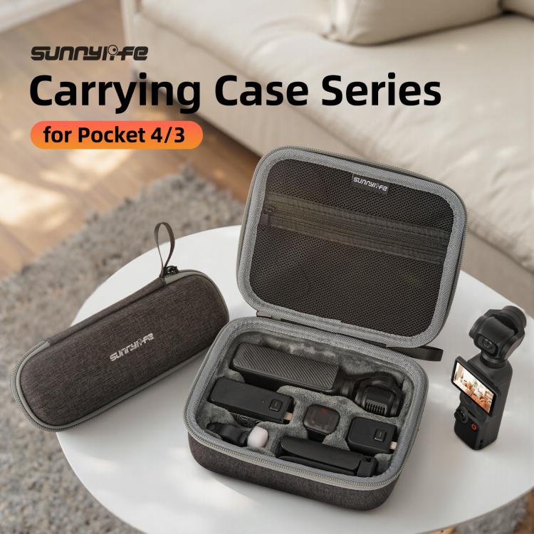 For DJI Osmo Pocket 4 / 3 Sunnylife Mini Carrying Case Handbag Portable Travel Case Protective Organizer Standard Combo Bags, Standard Combo Bags