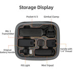 For DJI Osmo Pocket 4 / 3 Sunnylife Mini Carrying Case Handbag Creator Combo Bags, Creator Combo Bag