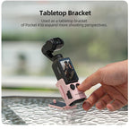 For DJI Osmo Pocket 4 / 3 Sunnylife Multifunctional Magnetic Mount Tabletop Base Bracket Angles Adjustable Stand, OP4-ZJ152