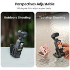 For DJI Osmo Pocket 4 / 3 Sunnylife Multifunctional Magnetic Mount Tabletop Base Bracket Angles Adjustable Stand, OP4-ZJ152