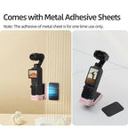 For DJI Osmo Pocket 4 / 3 Sunnylife Quick-Release Magnetic Mount Tabletop Base Plastic Bracket Angles Adjustable Stand, OP4-ZJ153