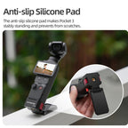 For DJI Osmo Pocket 4 / 3 Sunnylife Quick-Release Magnetic Mount Tabletop Base Plastic Bracket Angles Adjustable Stand, OP4-ZJ153