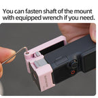 For DJI Osmo Pocket 4 / 3 Sunnylife Quick-Release Magnetic Mount Tabletop Base Plastic Bracket Angles Adjustable Stand, OP4-ZJ153