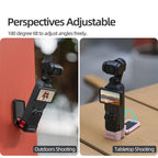 For DJI Osmo Pocket 4 / 3 Sunnylife Quick-Release Magnetic Mount Tabletop Base Plastic Bracket Angles Adjustable Stand, OP4-ZJ153