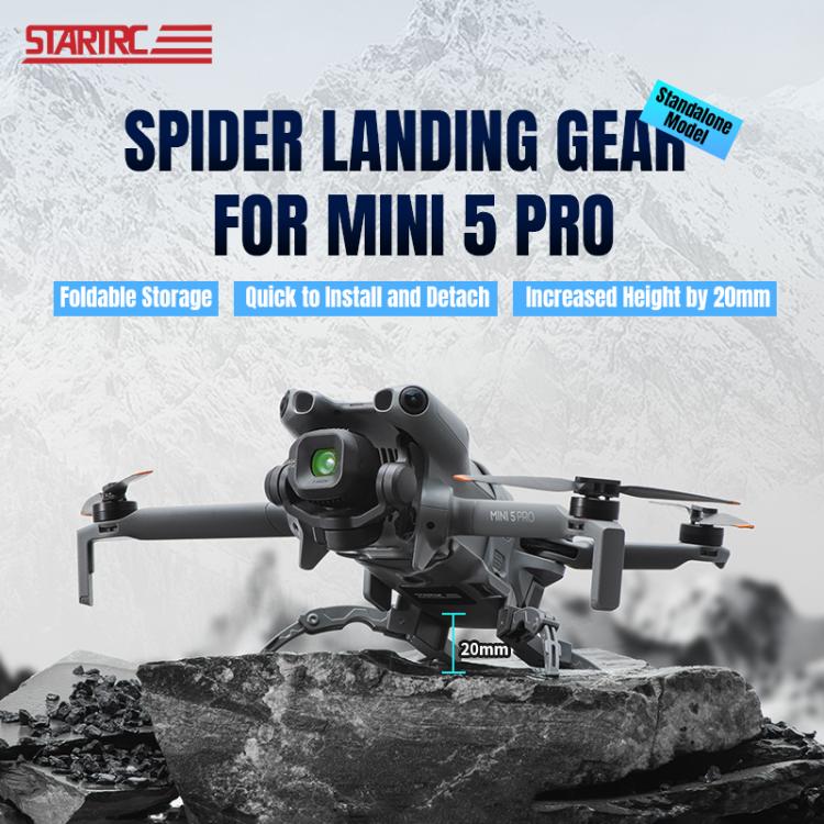 For DJI Mini 5 Pro STARTRC Independent Spider-Leg Heightened Landing Gear Training Rack, For DJI Mini 5 Pro Independent Spider-Leg