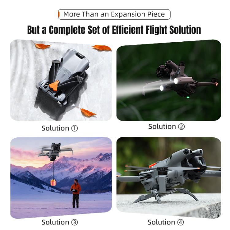 For DJI Mini 5 Pro STARTRC LED Light Air-Dropping System Thrower Parabolic, For DJI Mini 5 Pro
