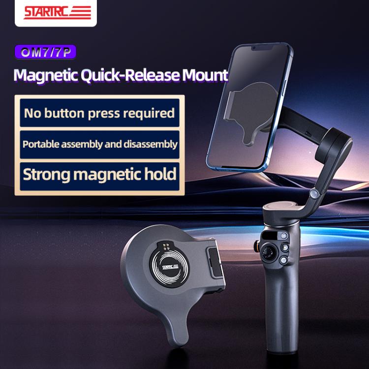 For DJI OM 7 / 7P STARTRC Magsafe Ring Adapter Phone Holder, For DJI OM 7 / 7P Magnetic Adapter