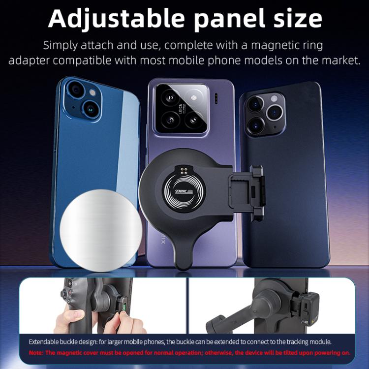 For DJI OM 7 / 7P STARTRC Magsafe Ring Adapter Phone Holder, For DJI OM 7 / 7P Magnetic Adapter